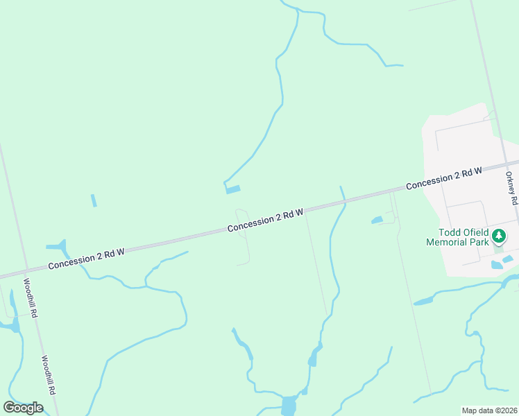map of restaurants, bars, coffee shops, grocery stores, and more near 1705 Concession 2 Road West in Hamilton