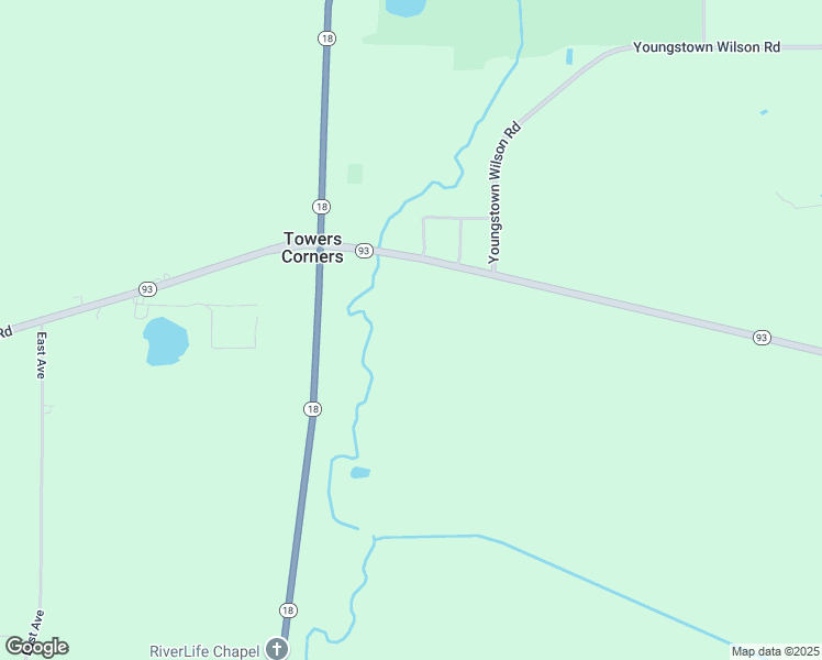 map of restaurants, bars, coffee shops, grocery stores, and more near 3309 Creek Rd in Youngstown