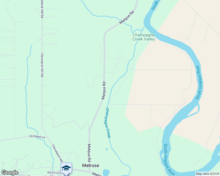 map of restaurants, bars, coffee shops, grocery stores, and more near 767 Melqua Road in Roseburg