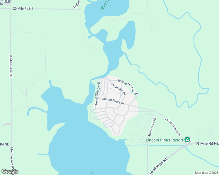 map of restaurants, bars, coffee shops, grocery stores, and more near Lakeview Drive in Gowen