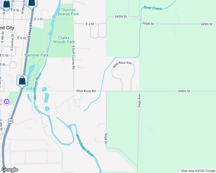 map of restaurants, bars, coffee shops, grocery stores, and more near 1838-1864 Pilot Knob Road in Forest City