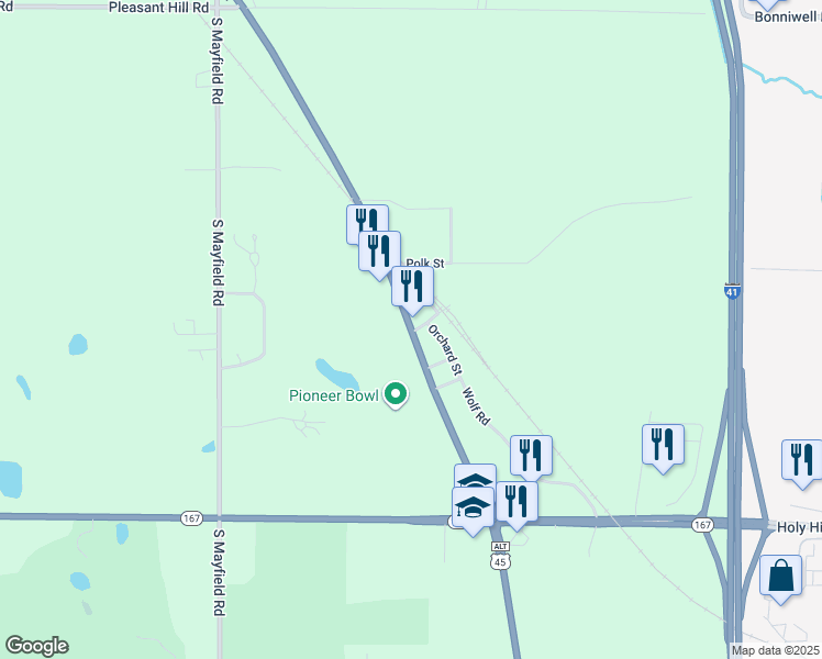 map of restaurants, bars, coffee shops, grocery stores, and more near in Richfield