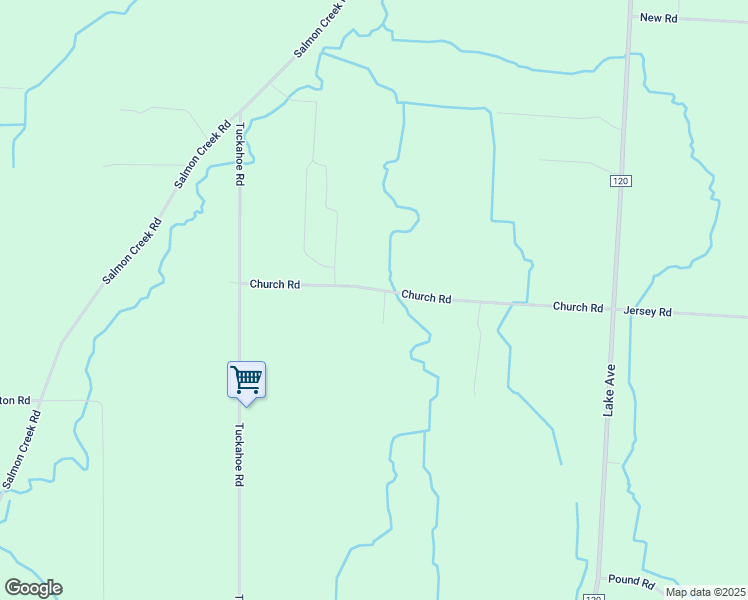 map of restaurants, bars, coffee shops, grocery stores, and more near 3890 Church Road in Williamson
