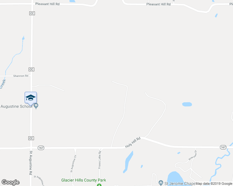 map of restaurants, bars, coffee shops, grocery stores, and more near 5070 Wisconsin 167 in Hubertus