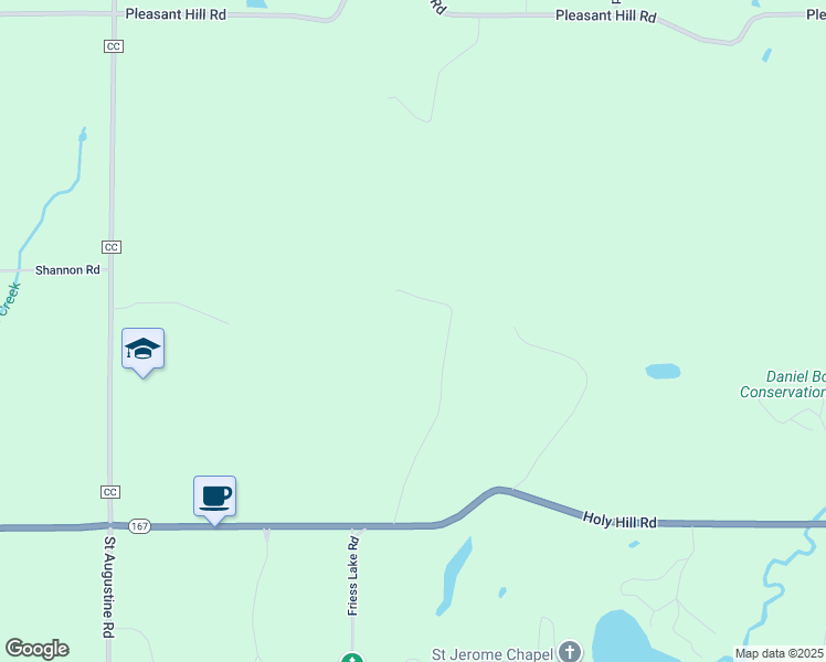 map of restaurants, bars, coffee shops, grocery stores, and more near 5070 Wisconsin 167 in Hubertus
