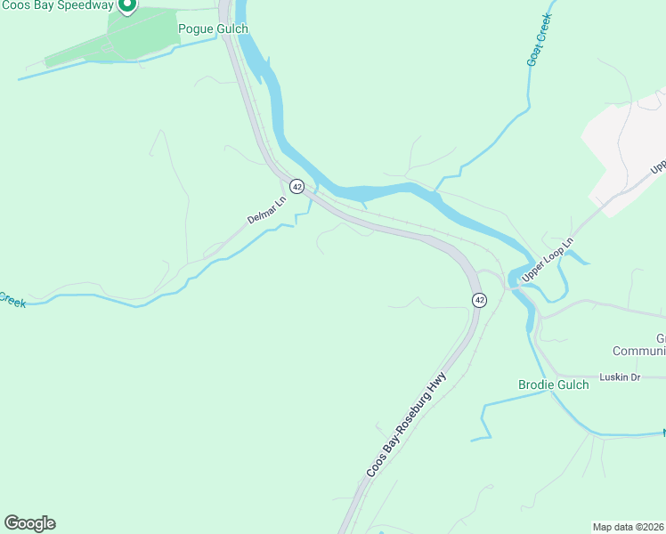 map of restaurants, bars, coffee shops, grocery stores, and more near 60138 Confusion Hill Road in Coos Bay