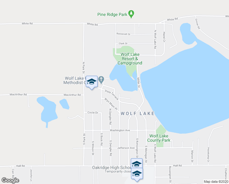 map of restaurants, bars, coffee shops, grocery stores, and more near 101 North Muskegon Boulevard in Muskegon