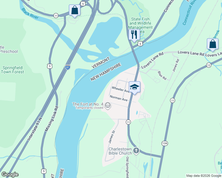 map of restaurants, bars, coffee shops, grocery stores, and more near 28 Fairbrother Avenue in Charlestown