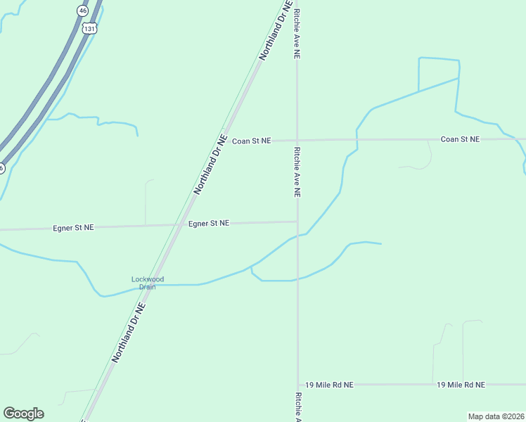 map of restaurants, bars, coffee shops, grocery stores, and more near 5515 Egner Street Northeast in Cedar Springs