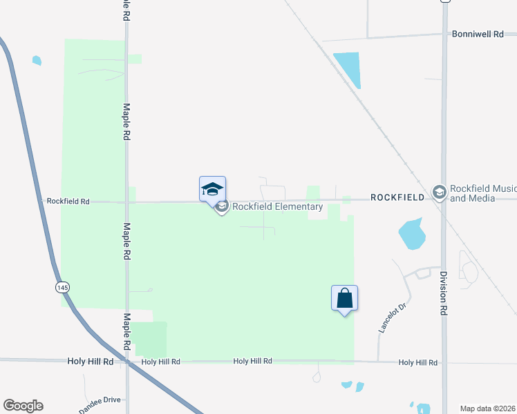map of restaurants, bars, coffee shops, grocery stores, and more near N132W18297 Rockfield Road in Germantown