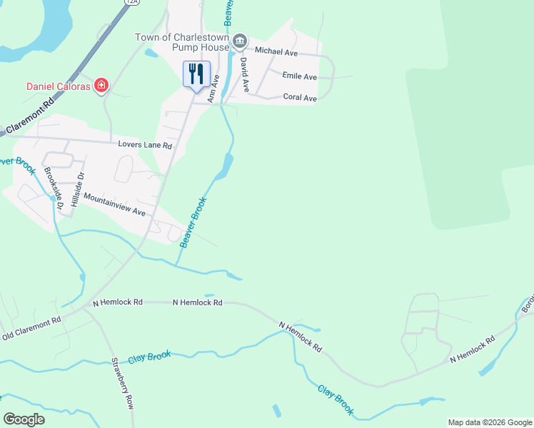 map of restaurants, bars, coffee shops, grocery stores, and more near 969 Old Claremont Road in Charlestown