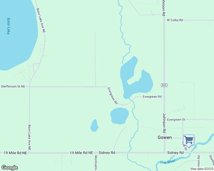 11164 Evergreen Road, Gowen MI Walk Score