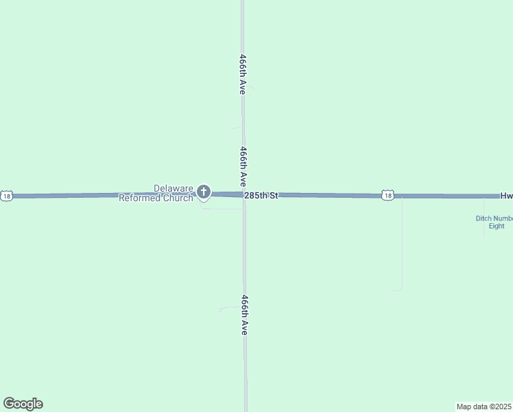 map of restaurants, bars, coffee shops, grocery stores, and more near 28500 466th Avenue in Lennox
