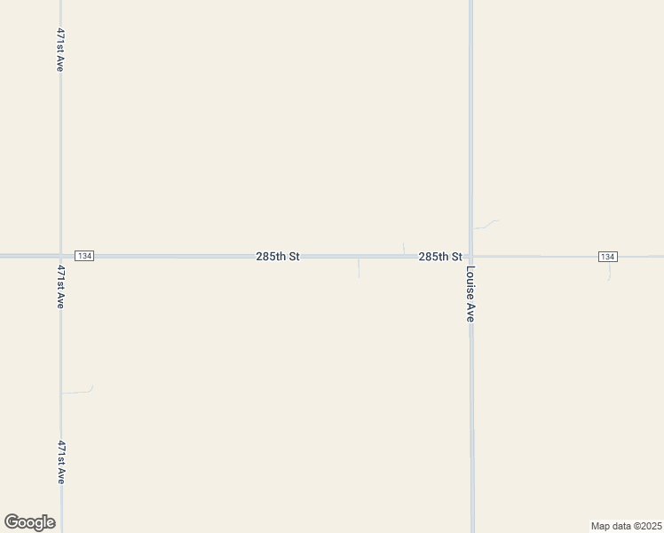 map of restaurants, bars, coffee shops, grocery stores, and more near 47171 285th Street in Worthing