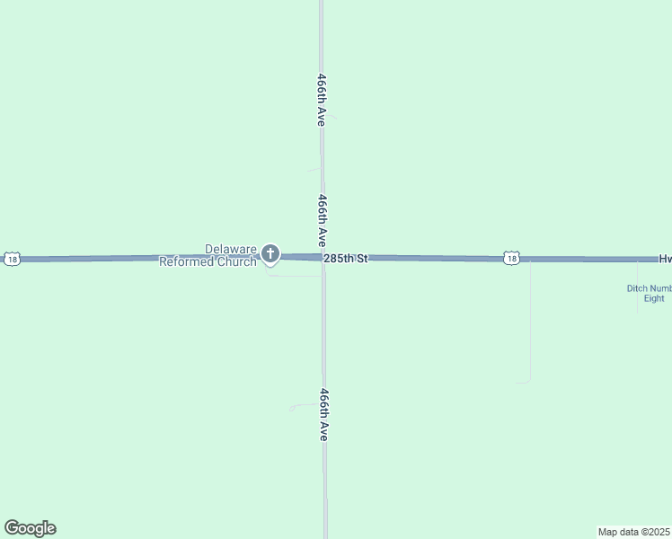 map of restaurants, bars, coffee shops, grocery stores, and more near 28500 466th Avenue in Lennox