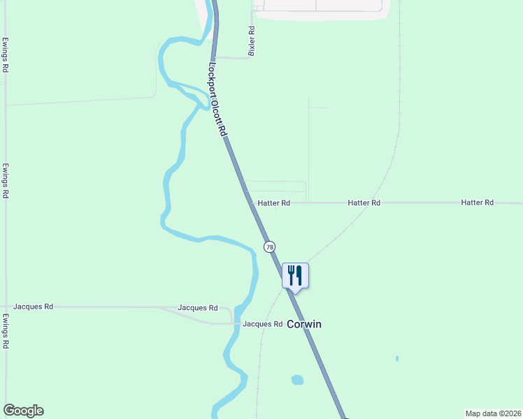 map of restaurants, bars, coffee shops, grocery stores, and more near 3257 Lockport Olcott Road in Newfane