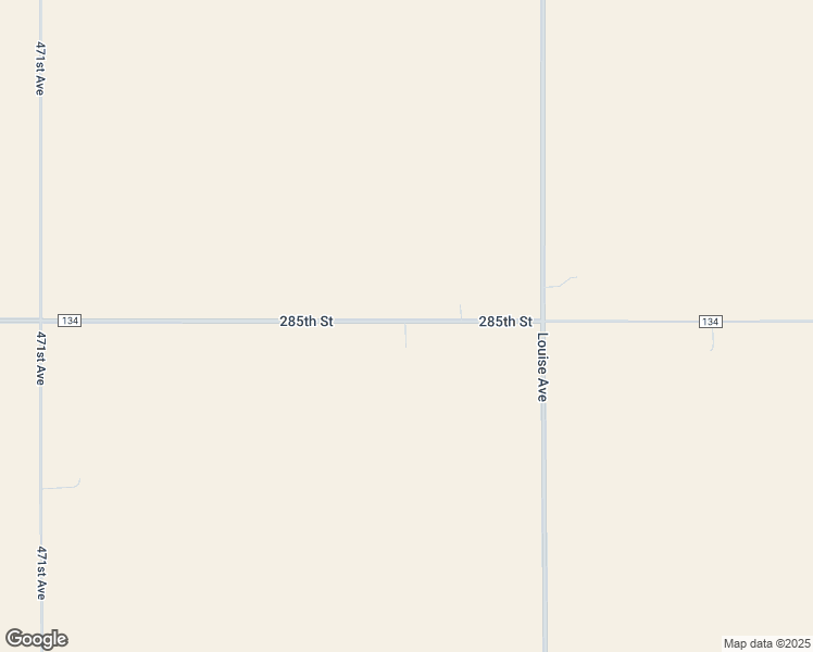 map of restaurants, bars, coffee shops, grocery stores, and more near 47171 285th Street in Worthing