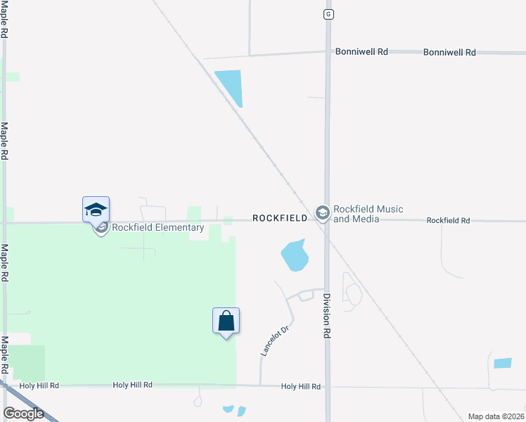 map of restaurants, bars, coffee shops, grocery stores, and more near N132W17390 Rockfield Road in Richfield