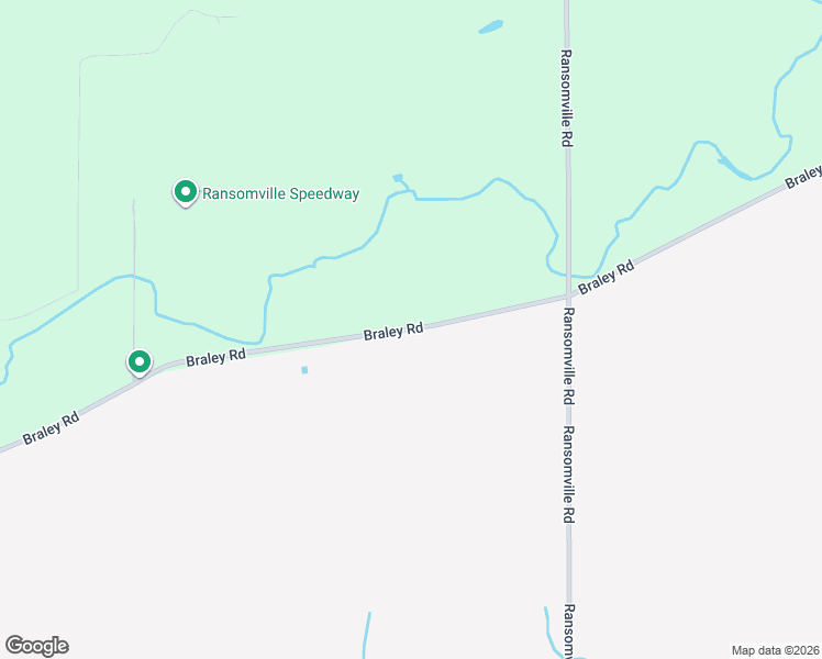 map of restaurants, bars, coffee shops, grocery stores, and more near Braley Road in Ransomville