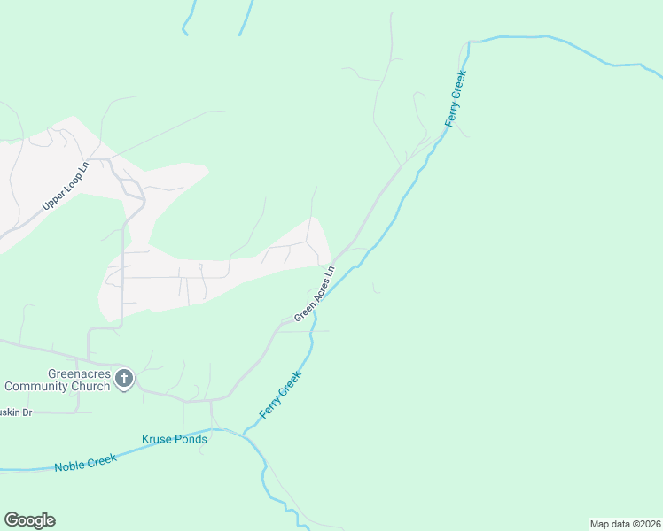map of restaurants, bars, coffee shops, grocery stores, and more near Green Acres Lane in Coos Bay