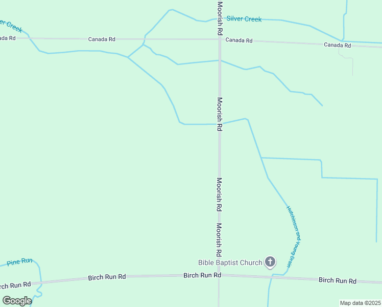 map of restaurants, bars, coffee shops, grocery stores, and more near 11000 Moorish Road in Birch Run