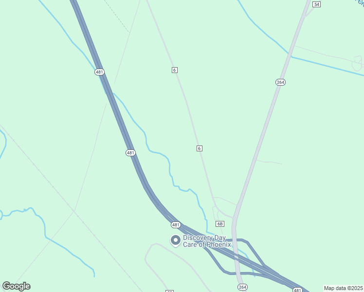 map of restaurants, bars, coffee shops, grocery stores, and more near 85 County Route 6 in Phoenix