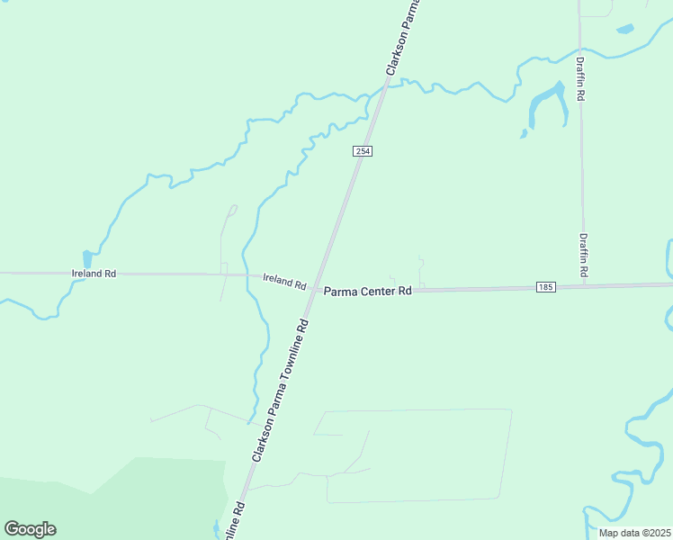 map of restaurants, bars, coffee shops, grocery stores, and more near 1250 Clarkson Parma Townline Road in Brockport