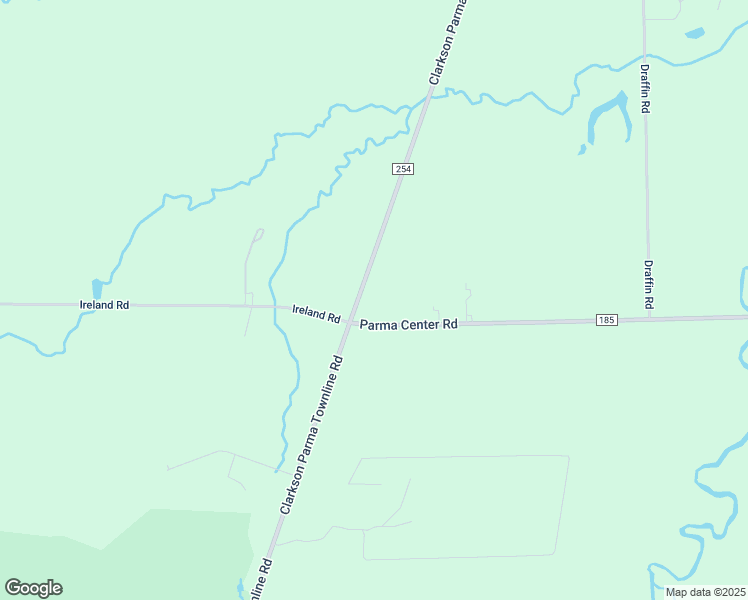 map of restaurants, bars, coffee shops, grocery stores, and more near 1250 Clarkson Parma Townline Road in Brockport
