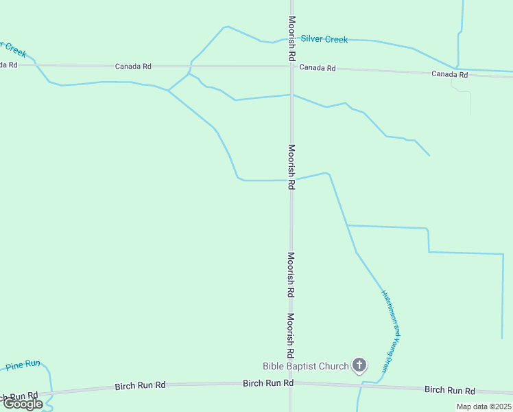 map of restaurants, bars, coffee shops, grocery stores, and more near 11000 Moorish Road in Birch Run