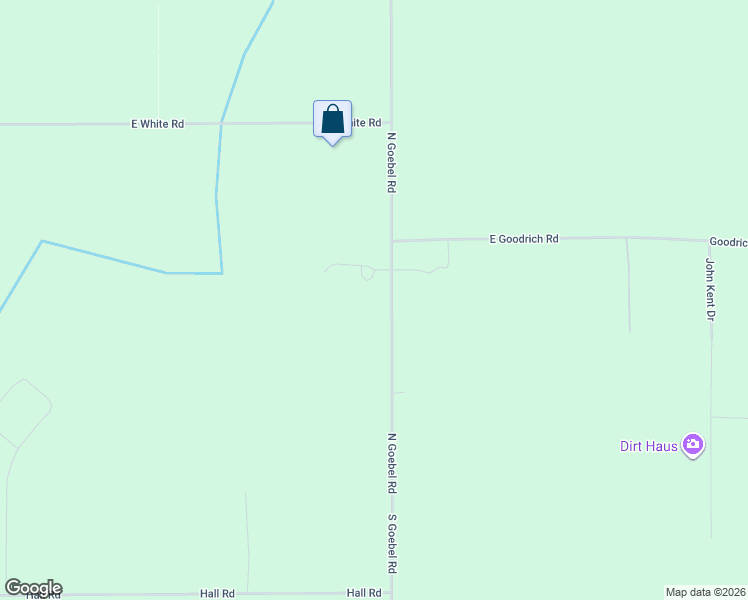 map of restaurants, bars, coffee shops, grocery stores, and more near 279 North Goebel Road in Ravenna