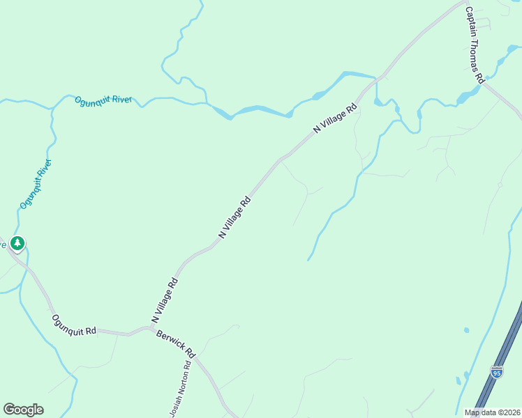 map of restaurants, bars, coffee shops, grocery stores, and more near 407 North Village Road in Ogunquit