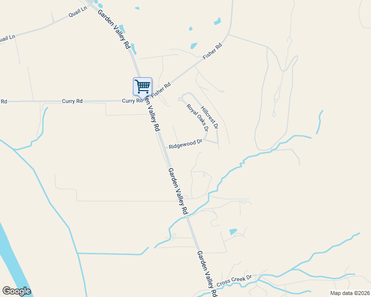 map of restaurants, bars, coffee shops, grocery stores, and more near 11 Ridgewood Drive in Roseburg