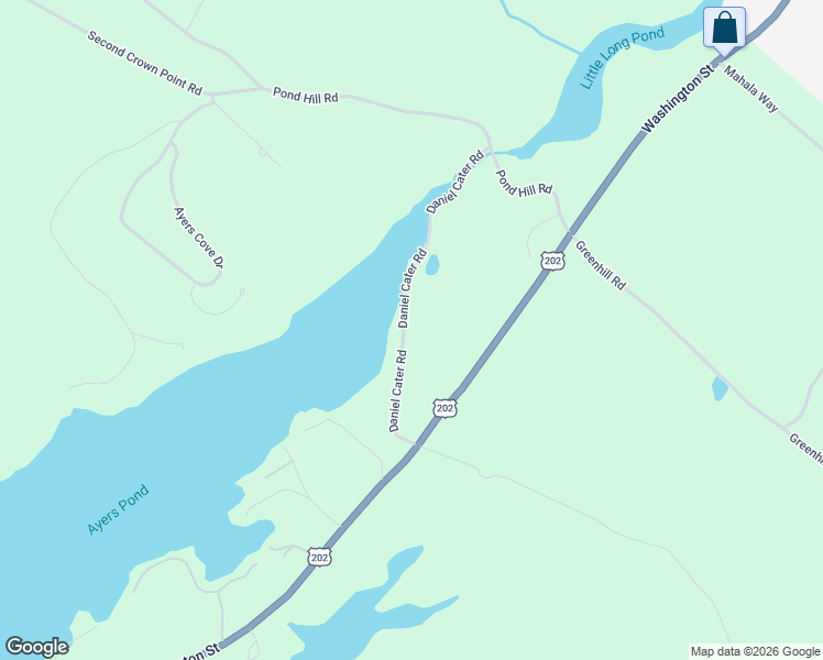 map of restaurants, bars, coffee shops, grocery stores, and more near 53 Daniel Cater Road in Barrington