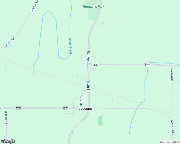 map of restaurants, bars, coffee shops, grocery stores, and more near N1822 County Road R in Lebanon