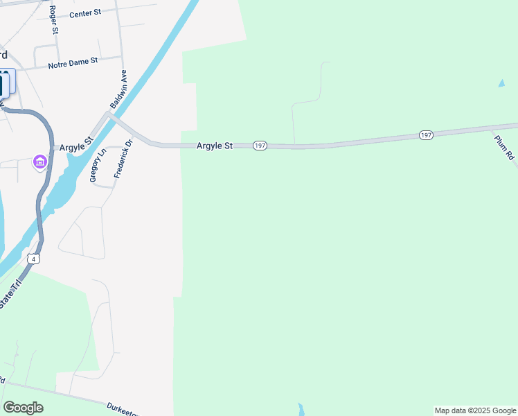 map of restaurants, bars, coffee shops, grocery stores, and more near 106 New York 197 in Fort Edward