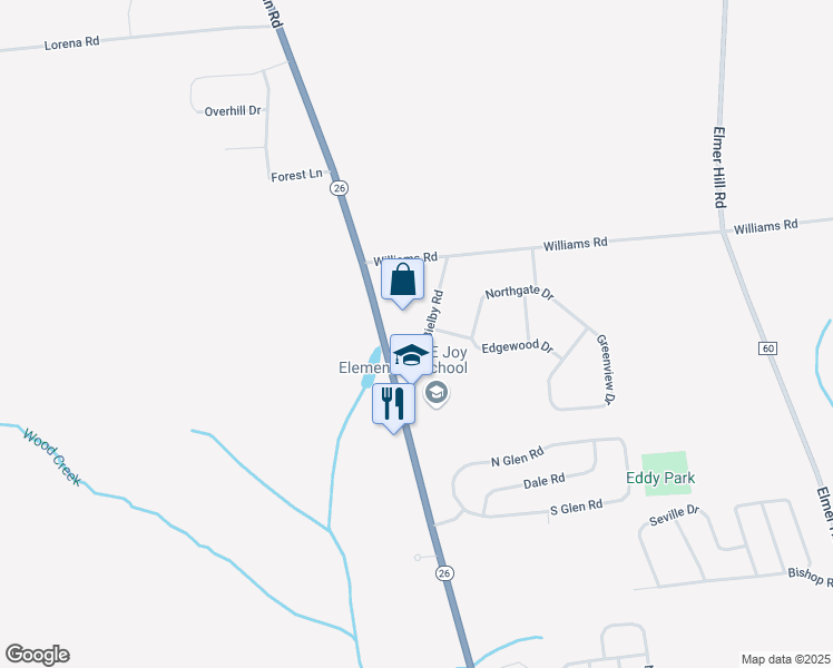 map of restaurants, bars, coffee shops, grocery stores, and more near 8230 Bielby Road in Rome