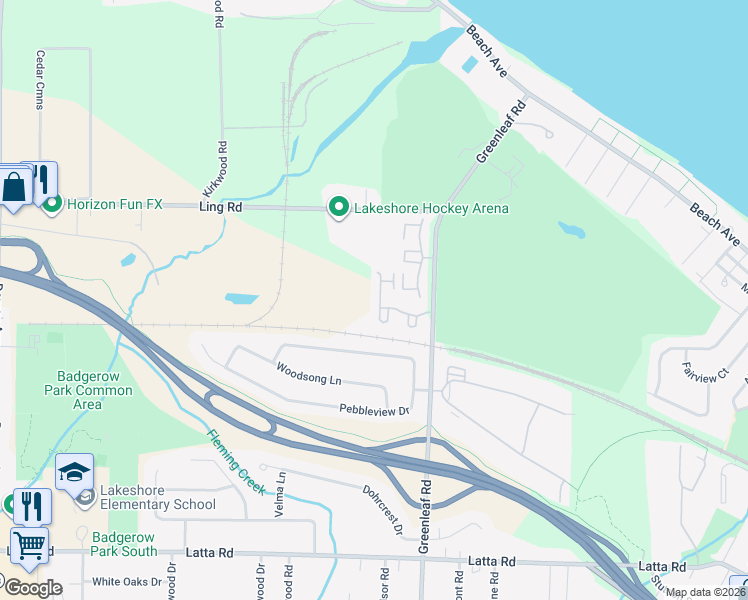 map of restaurants, bars, coffee shops, grocery stores, and more near 42 Brimley Manor in Rochester
