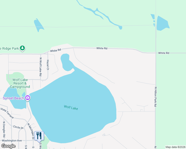 map of restaurants, bars, coffee shops, grocery stores, and more near 457 Grover Road in Muskegon