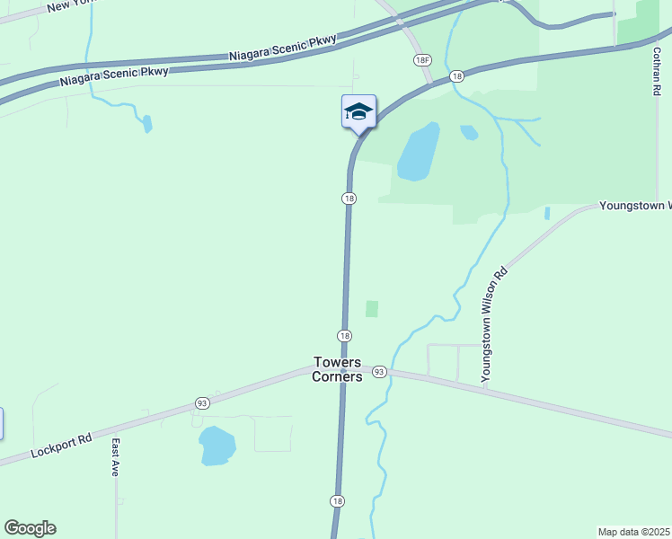 map of restaurants, bars, coffee shops, grocery stores, and more near 3186 Creek Rd in Youngstown