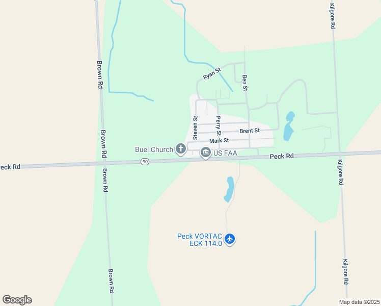 map of restaurants, bars, coffee shops, grocery stores, and more near 2250 Peck Road in Croswell