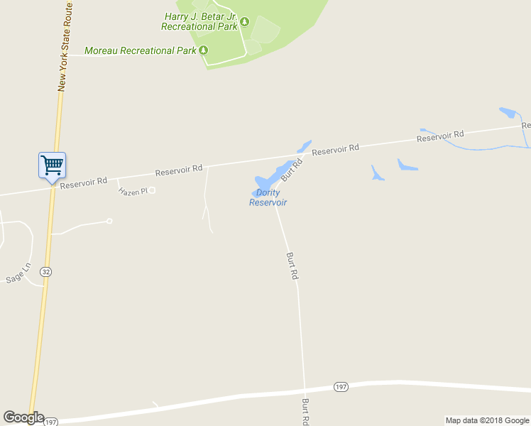 map of restaurants, bars, coffee shops, grocery stores, and more near 284 Burt Road in Fort Edward