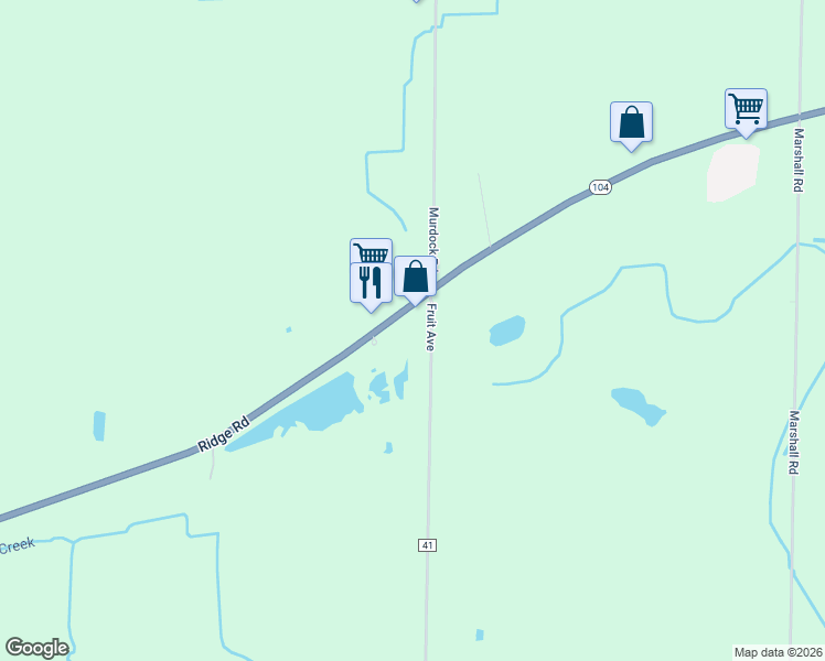 map of restaurants, bars, coffee shops, grocery stores, and more near 3110 Fruit Avenue in Medina