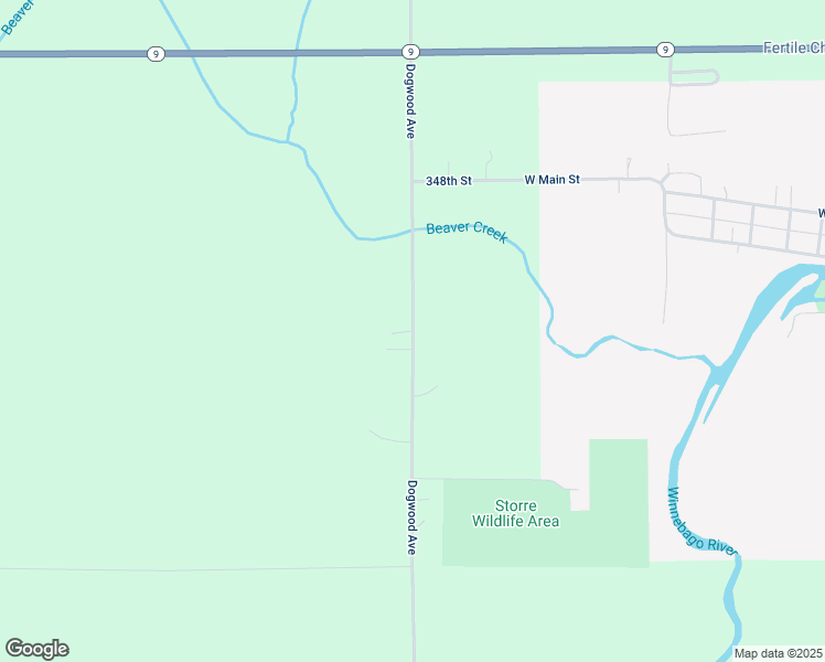 map of restaurants, bars, coffee shops, grocery stores, and more near 3448 Dogwood Avenue in Fertile