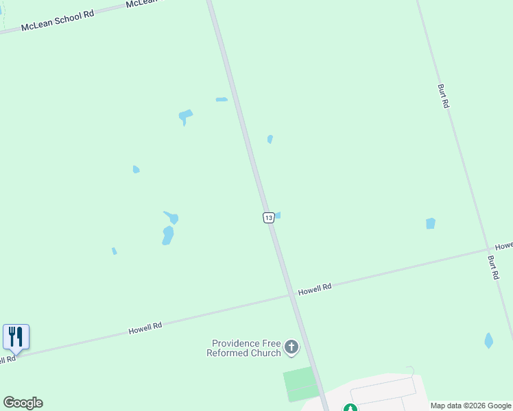 map of restaurants, bars, coffee shops, grocery stores, and more near 319 County Road 13 in Saint George