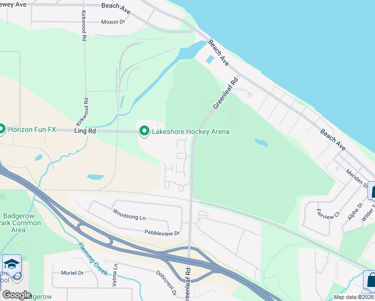 map of restaurants, bars, coffee shops, grocery stores, and more near 1026B Greenleaf Road in Rochester