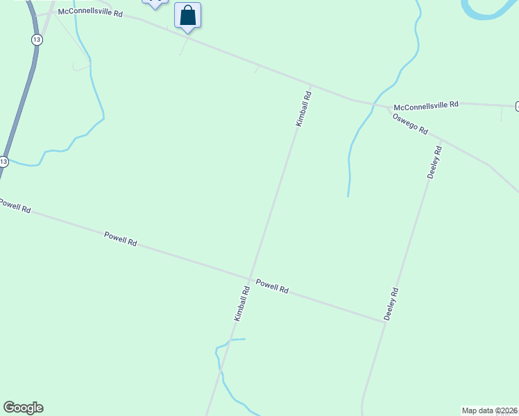 map of restaurants, bars, coffee shops, grocery stores, and more near 8273 Kimball Road in Blossvale