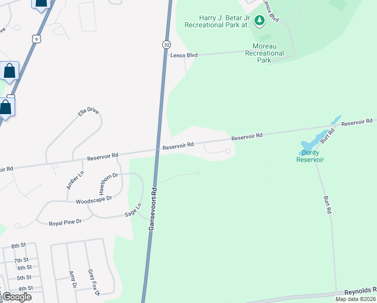 map of restaurants, bars, coffee shops, grocery stores, and more near 146 Reservoir Road in Fort Edward