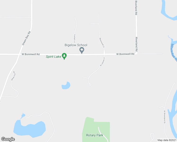 map of restaurants, bars, coffee shops, grocery stores, and more near 13445 North Laurel Lane in Mequon