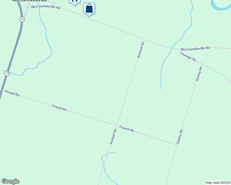 map of restaurants, bars, coffee shops, grocery stores, and more near 8273 Kimball Road in Blossvale