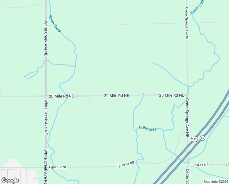 map of restaurants, bars, coffee shops, grocery stores, and more near 4390 20 Mile Road Northeast in Sand Lake